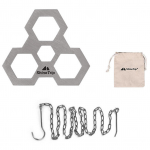 Lauko kempingas, kepsninės trikojis, pakabinamas stovas i&scaron; nerūdijančio plieno laužo kepsninės kabyklos Type 1