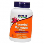 Askorbilo palmitatas, &bdquo;Now Foods&ldquo; 100 daržovių kepurėlių (70128004)
