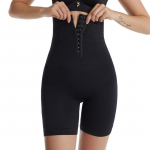 Moterų lieknėjimo kelnės Kontrolinės kelnaitės Juosmens treniruoklis Korsetas Butt Lifter apatinis trikotažas Kūno formavimo pilvą formuojantis drabužis svorio metimui Auk&scaron;to juosmens kelnės XS-S juoda