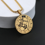 Zodiako ženklo karoliai vyrams Moterys geriausiems draugams &scaron;unims Žymos Gimtadienio dovana 12 žvaigždynų karoliai pakabukas porai papuo&scaron;alai Sagittarius