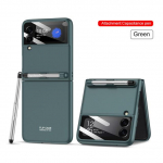 Anti-Drop Slim Matte PC sulankstomas dėklas, skirtas Samsung Galaxy Z Flip 3 Flip3 5g su ra&scaron;ikliu, patogus telefono dangtelis for Galaxy Z Flip 3 rožinė