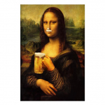 Smagi Mona Liza, gerianti alų, garsūs plakatai ir spaudiniai aliejinėje tapyboje, svetainė, namų dekoravimo sienų menas 21cm&times;30cm NoFrame