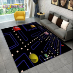 Pacman Retro Classics žaidimų žaidimų kilimėlis, kiliminis kilimėlis namų svetainei, vaikų miegamojo sofa, durų kilimėlis, neslystantis grindų kilimėlis 160cm x 200cm