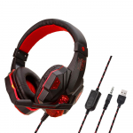 Profesionalios Led Light laidinės žaidimų ausinės su mikrofonu, skirtos Ps4 Ps5 Xbox Kompiuterio Bass Stereo Kompiuterio žaidimų ausinės Dovanos raudona