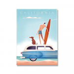 Vintažiniai Pasaulinio Lygio Atrakcionai Miesto Plakatai ir Spaudiniai Italija Roma Havajai Drobės Tapyba Sienų Menas Svetainei Namų Dekoravimas (su rėmeliu) 15*20cm(with frame)