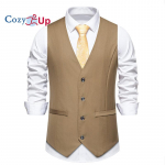 Cozy Up vyri&scaron;ka laisvalaikio kostiumo liemenė Slim Fit verslo formali liemenė