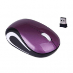 Ne&scaron;iojamas PC Ne&scaron;iojamasis kompiuteris 800/1200DPI USB 3 mygtukų optinė 2.4G mini belaidė pelė violetinė