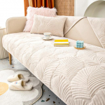 Aksominis sofos užvalkalas žiemai storėjantis neslystantis pliu&scaron;inis sofa pilnas dangtis rank&scaron;luosčių audinys, kvėpuojantis svetainės sofos baldų užvalkalas 45x45 pillowcase1pc žalia