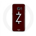 Coque pour Samsung Galaxy S6 Ozark Saison 4 Logo Z Blanc Fond Rouge
