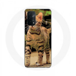 Coque pour Oppo A74 Bengal Race de chats dessin Anim&eacute;