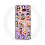 Coque pour Samsung Galaxy A5 2017 Demon slayer merry christmas affiche le cadeau de no&euml;l