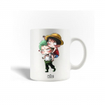 Mug en C&eacute;ramique Luffy Et Zoro One Piece Anime Poster Fanart
