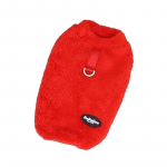 Winter Soft Fleece Dog Clothes for Small Medium Dogs Cats Outfits ropa para perro Yorkshire Coat Chihuahua French Bulldog Jacket S raudona