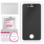 apgo Hydrogel Privacy Matte ekrano apsauga, skirta Apple iPhone 4 CDMA, Anti Spy, Hidrogelinė plėvelė, lanksti, mink&scaron;tas TPU su pozicionavimo sluoksniu, lengvai montuojamas