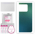 apgo Protective Skin Sticker for the back compatible with OnePlus 10T, Wrap Film, Foil, Vinyl - Pattern Carbon Chameleon CAKA1