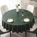Paprasto verslo stiliaus vienspalė apvali staltiesė, stora, daugiaspalvė stalo danga, vandeniui atspari, atspari aliejui, plaunama, stalo užvalkalas 160cm round 1pcs