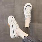 Moteri&scaron;ki lengvi nauji batai Moteri&scaron;ki vasariniai tinklinio pavir&scaron;iaus platforma balti batai auk&scaron;tį didinantys sportiniai laisvalaikio batai 35