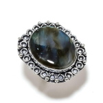 Natural Labradorite Gemstone Handmade 925 Sterling Silver Jewelry Ring S.9 k4l70