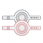 2 vnt. silikoninis duonos diržas, skirtas olandi&scaron;kajai orkaitei Nelipnus daugkartinis kepimo kilimėlis su ilgais dirželiais kar&scaron;čiui atspariu puodo laikikliu įvairiaspalvis