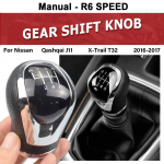 6 greičių automobilio pavarų perjungimo rankenėlės rankenėlės rankenėlė, skirta Nissan Qashqai J11 X-Trail T32 2016 2017 m. R6 Speed