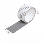Tinklinė remonto juosta Langų durų tinklelio lopymo rinkinys Uždangalas Namų tekstilė Tinklinė langų skylių remonto juosta 5cmx2cm juoda