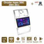 Android Carplay Automobilinis Radijas Chrysler Aspen 300C 2004-2011 Multimedijos Grotuvas Pagrindinis Įrenginys Stereo GPS Navigacija BT WIFI 4+64GB 1+16GB