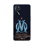 Coque Maniacase pour pour Oppo A16s OM logo bleu et dor&eacute;e stade juoda