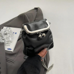 Mini PU odos rankinė moterims dirželis lūpdažis ausinių krep&scaron;ys vientisos spalvos pečių krep&scaron;iai madingas naujas