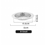Virtuvės metalinis kriauklės filtras gaudyklė nerūdijančio plieno tinklelio sietelis maisto likučių surinkėjas vonios du&scaron;o grindų nutekamasis vamzdis plaukų gaudyklė kam&scaron;tis