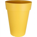 Bac &agrave; fleurs RIVIERA SOLEILLA HAUT - Plastique - Hauteur 66 cm - Jaune