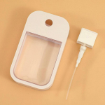 Apple pur&scaron;kimo kortelės buteliukas 45 ml ne&scaron;iojamas spalvos kortelės plastikinis kvepalų buteliukas Mobiliojo telefono formos alkoholio pur&scaron;kimo buteliukas balta