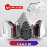 KN95 cheminių dulkių dujų kaukė su aktyvuotos anglies filtru pesticidų ir formaldehido apsaugai