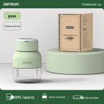 Zemkon Voki&scaron;kas Ne&scaron;iojamas Multifunkcinis Sulčiaspaudis: Auk&scaron;tos kokybės kompakti&scaron;kas vaisių ir statinės puodelis 38 Blades žalia