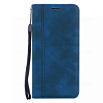 Prabangus odinis atverčiamas piniginės dėklas, skirtas &bdquo;Samsung Galaxy A33 A23 A15 A25 A16 A32 A52 A54 A34 A13 A53 5G S24 A55 A26 A36 A56 A14 A35 S25&ldquo; knygai su kairiuoju dangteliu. Samsung A56 5G mėlyna