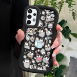Dažytas ra&scaron;tas, didelės bangos kra&scaron;tas, mink&scaron;tas silikoninės medžiagos &bdquo;Macaron&ldquo; telefono dėklas, atsparus smūgiams, apsauginis guminis dėklas, skirtas &bdquo;Samsung Xiaomi Poco Redmi&ldquo;. Redmi A3 rožinė