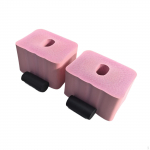 2Pcs Sponge Push up Bar Hand/Wrist Protector Non Slip Men Women Support Pad Soft Fitness Pushup mėlyna