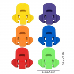 6 vnt. spalvingų skardinių atidarytuvų, lengvai užsandarinančių nuo dulkių, plastikinių butelių atidarytuvų, gėrimų skardinių apsauginių dangtelių sodai, alui, kolai, virtuvės reikmenys A1