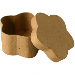 Bo&icirc;te en carton - Non sp&eacute;cifi&eacute; - 8 cm - Marron - D&eacute;corative - Mixte ruda