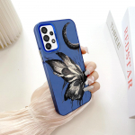 Dažytas ra&scaron;tas, spalvingas, dvipusis kietas korpusas, atsparus smūgiams, apsaugantis nuo kritimo telefono korpusas, skirtas Samsung Samsung A10