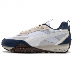 Puma Blacktop Rider Preppy - Tamsiai mėlynos Sidabrinės Rūko Unisex sportbačiai Mėlyni Balti 395875-02 37