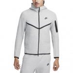 Nike Tech Windrunner Atsitiktinis Mados Paprastas Striukė su Gobtuvu Vyri&scaron;kos Striukės Tamsiai Pilka Juoda HV0950-063 XXL