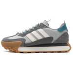 Adidas Patogūs universalūs lengvi neslystantys kvėpuojantys žemi kasdieniai bėgimo bateliai Unisex sportbačiai Balti pilki IG1884 38