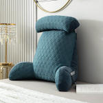 Mink&scaron;ta pagalvė atlo&scaron;as prie lovos - Pagalvė kaklo, skaitymo ir juosmens atramai Armrest Cushion L75&times;H58CM (Carbon Package)
