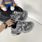 Moterų 2025 m. universalūs stori padai Dad tipo kedai - madingas Honkongo stilius, gatvės stilius, laisvalaikio kedai studentams ir poroms 43 pilka spalva