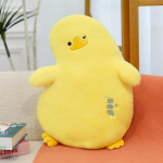 Gulinėantis plok&scaron;čias antis lėlė lengva antis pagalvėlė maža geltona antis lėlė mieganti kojų pagalvė sofa pagalvė pliu&scaron;inis žaislas 50cm【0.45kg】