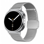 Milano apyrankė Samsung Galaxy Watch 8 40mm 44mm 8 Classic 46mm 7Ultra-Ultra 2025 47mm magnetinis metalinis tinklelio dirželis apyrankė Galaxy Ultra (2025) sidabras