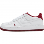 Nike Air Force 1 Lv8 Neslystantys Atsparūs Dilimui Žemi Vaiki&scaron;ki Riedlentės Batai Balti Raudoni Sportbačiai HF0952-100 32 white