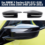 G30 G38 Bright Black Side Wing Rearview Mirror cover caps For BMW 2 3 4 5 7 Series G20 G21 G28 G22 G11 G12 G42 M4 style LHD RHD left hand drive