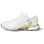 Adidas Tour360 Neslystantys Atsparūs dilimui Žemi Golfo Batai Vyri&scaron;ki Balti Auksiniai IH5165 40⅔