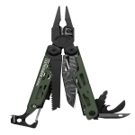 LEATHERMAN SIGNAL su 19 ugniagesių ir gelbėtojų bei nepaprastosios padėties pasirengimo daugiafunkcinėmis funkcijomis, žiebtuvėliu, &scaron;vilpuku, 25 metų garantija, Coyotas/Smėlio spalvos, ruda